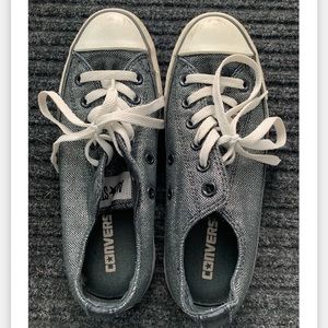All Star Converse dark grey shoes